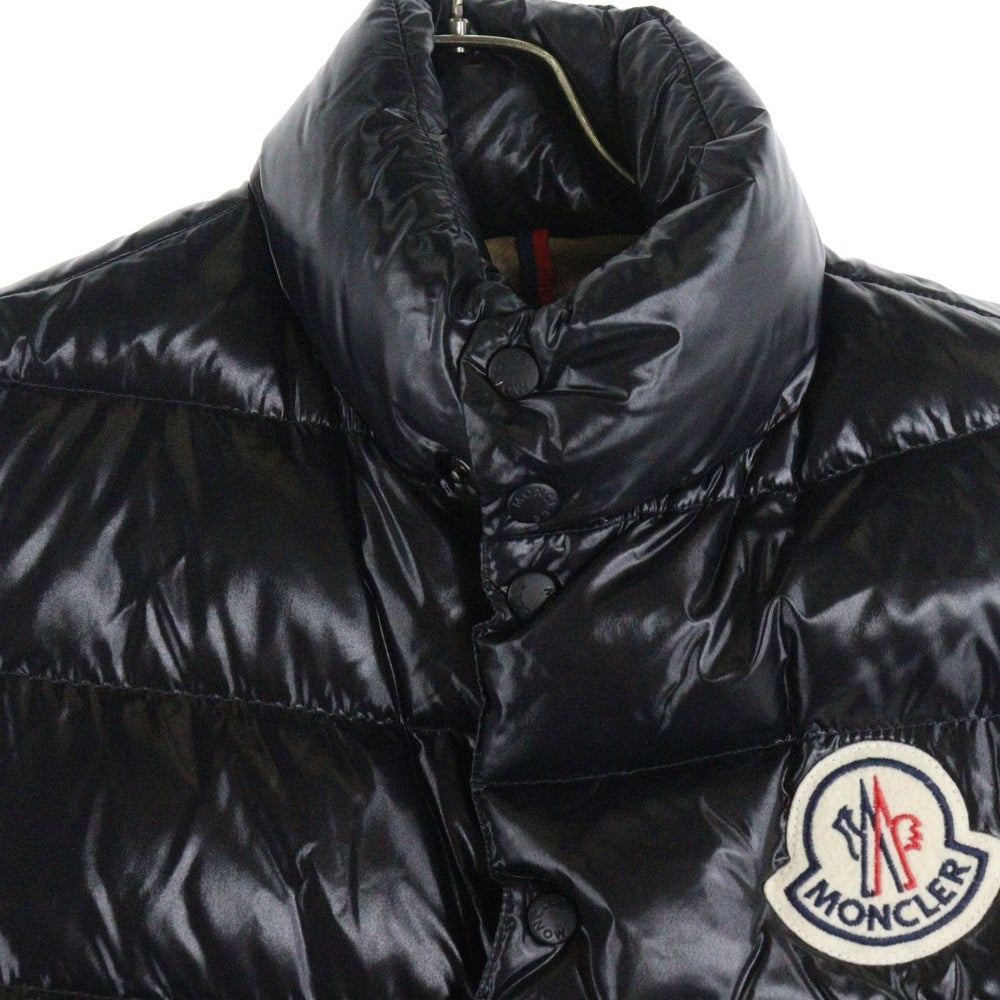 MONCLER(モンクレール) TIBET チベット ロゴパッチデザイン ダウンベスト ブラック 43302/50/68950