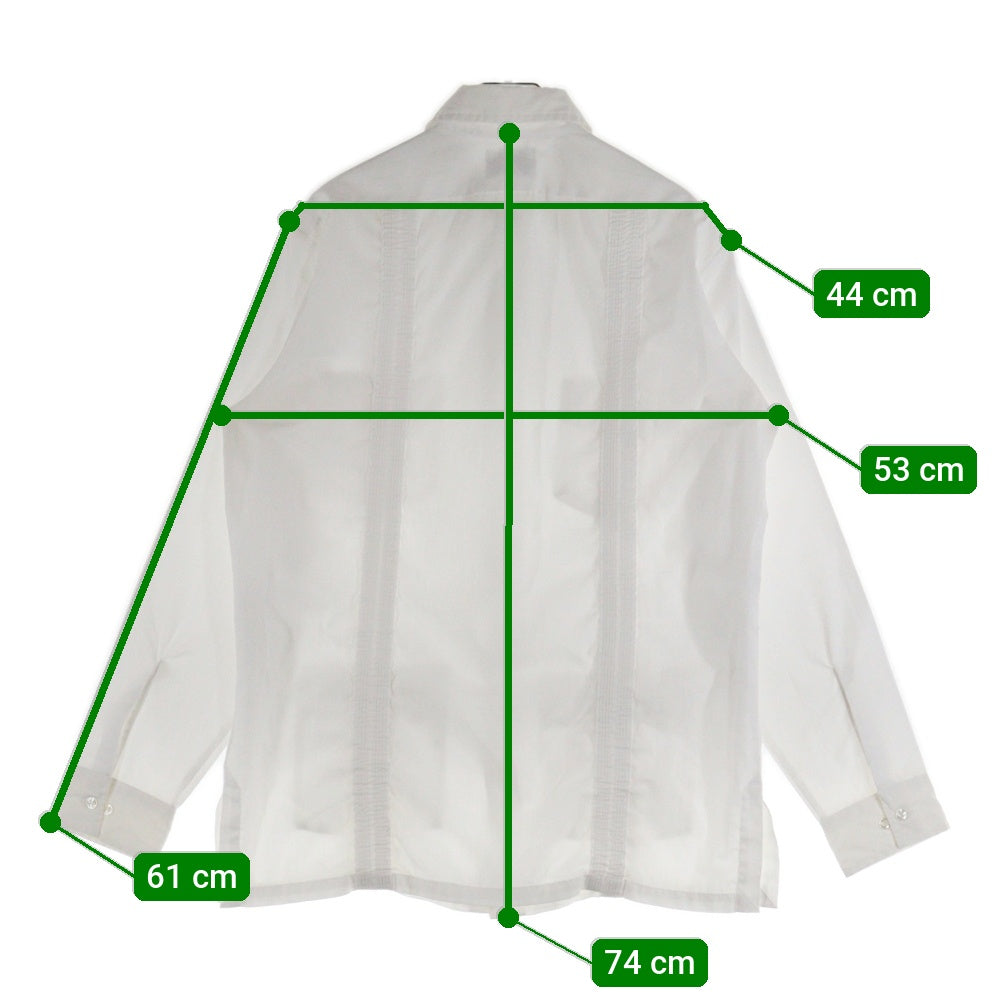 VINTAGE(ヴィンテージ) 70-80S VINTAGE VAN HEUSEN ヴィンテージ ヴァンヒューゼン ポリコットン 長袖 キューバシャツ ホワイト