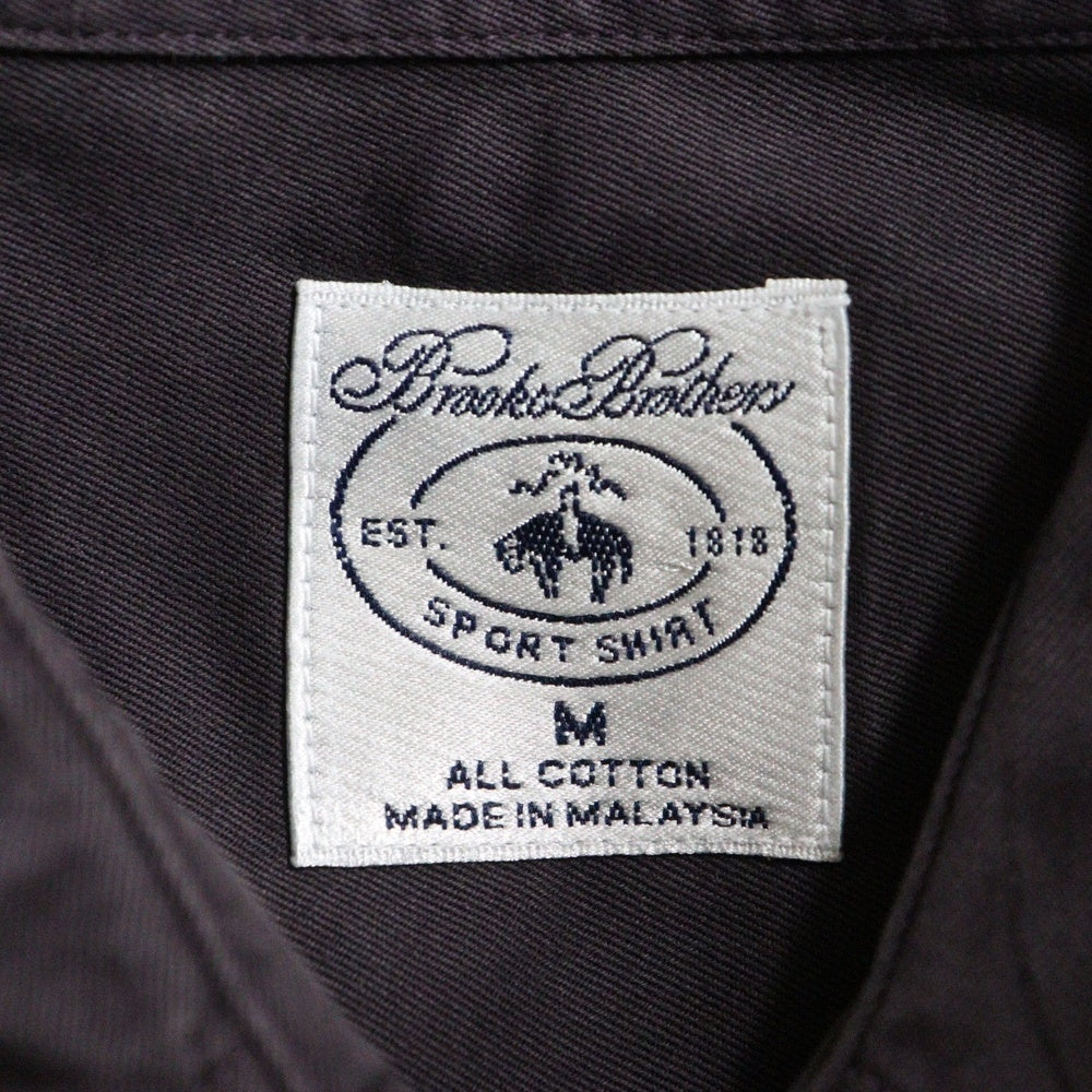 VINTAGE(ヴィンテージ) Brooks Brothers ブルックスブラザーズ マレーシア製 コットン フロントフラップポケット 長袖シャツ パープル