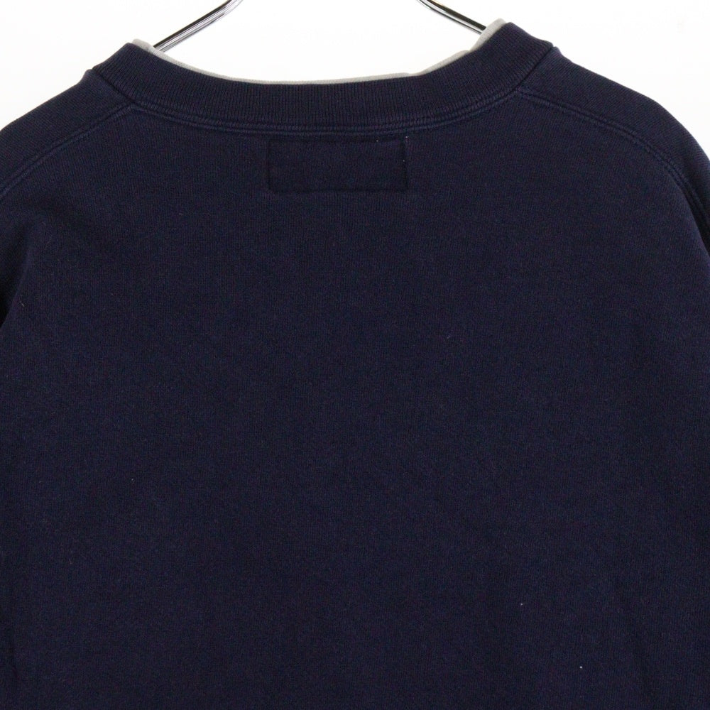 L.L.Bean(エルエルビーン) 90S VINTAGE RUSSELL ATHLETIC ヴィンテージ USA製 ラッセルアスレティック ヘンリーネック コットンポリ スウェット トレーナー ネイビー