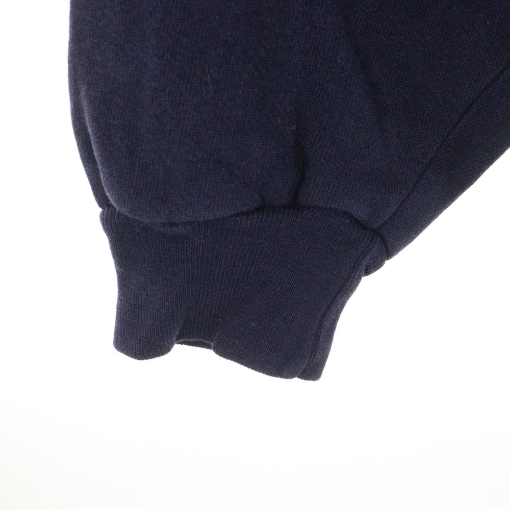 L.L.Bean(エルエルビーン) 90S VINTAGE RUSSELL ATHLETIC ヴィンテージ USA製 ラッセルアスレティック ヘンリーネック コットンポリ スウェット トレーナー ネイビー