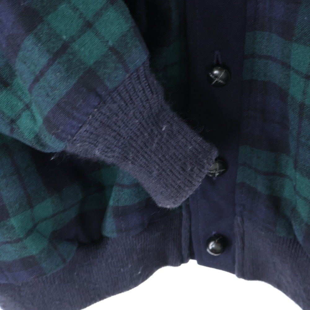 PENDLETON(ペンドルトン) 70-80S VINTAGE ヴィンテージ USA製 三角タグ ブラックウォッチ ウール カーディガン グリーン/ブラック