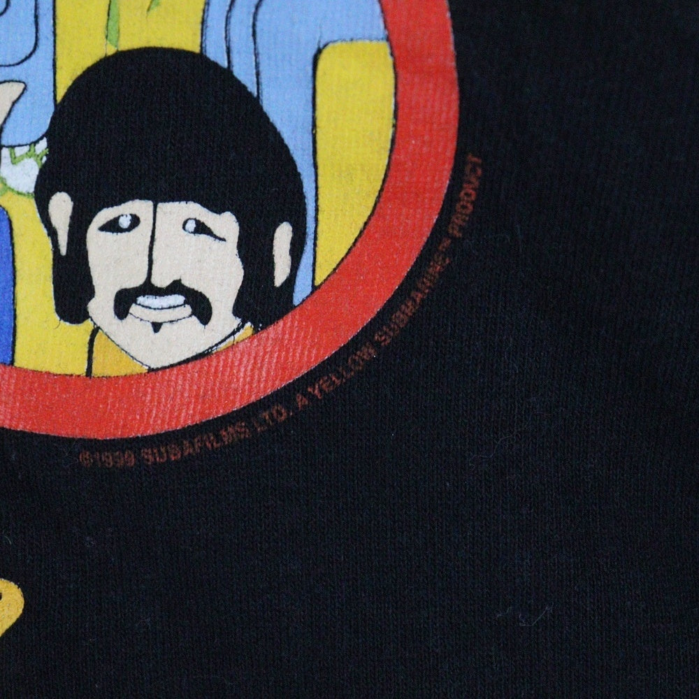 VINTAGE(ヴィンテージ) 90S VINTAGE BEATLES YELLOW SUBMARINE ALLSPORT ヴィンテージ USA製 ビートルズ イエローサブマリン フロントプリント クルーネック 半袖Tシャツ ブラック