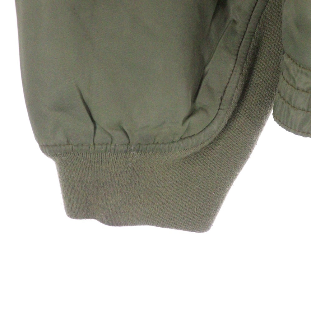 POLO JEANS(ポロ ジーンズ) ナイロン ミリタリー フライトジャケット ブルゾン カーキ PRL-067-PJC096