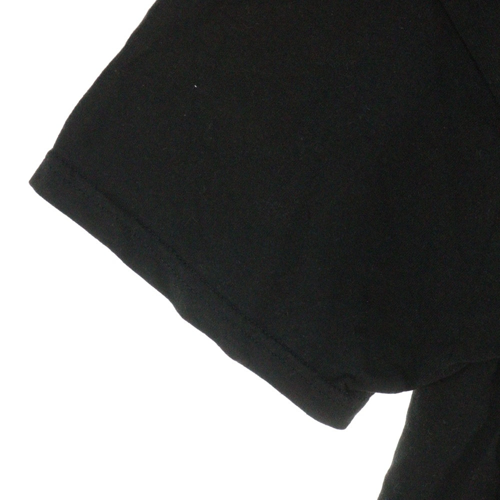 LEE(リー) USA製 両面プリント コットン クルーネック 半袖Tシャツ カットソー ブラック