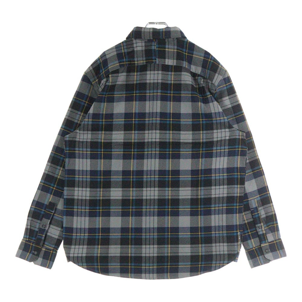 adidas(アディダス) チェック柄 長袖シャツ ロングスリーブ グレー DH3861