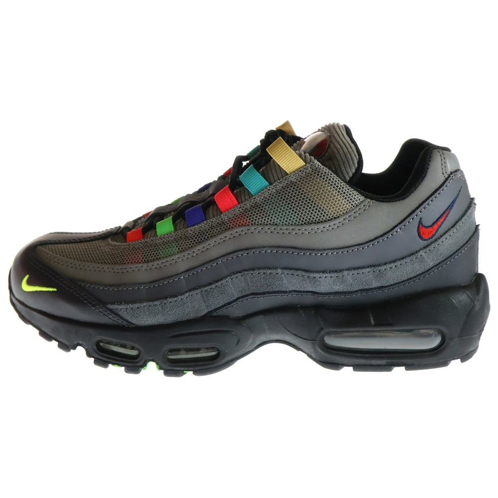 NIKE(ナイキ) AIR MAX 95 SE TV COLOR BARS エア マックス 95 カラー バーズ ローカットスニーカー グレー US8.5/26.5cm CW6575-001