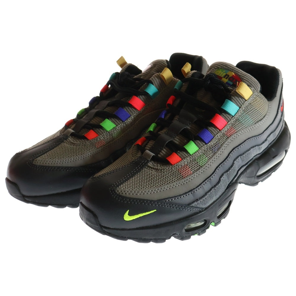 NIKE(ナイキ) AIR MAX 95 SE TV COLOR BARS エア マックス 95 カラー バーズ ローカットスニーカー グレー US8.5/26.5cm CW6575-001