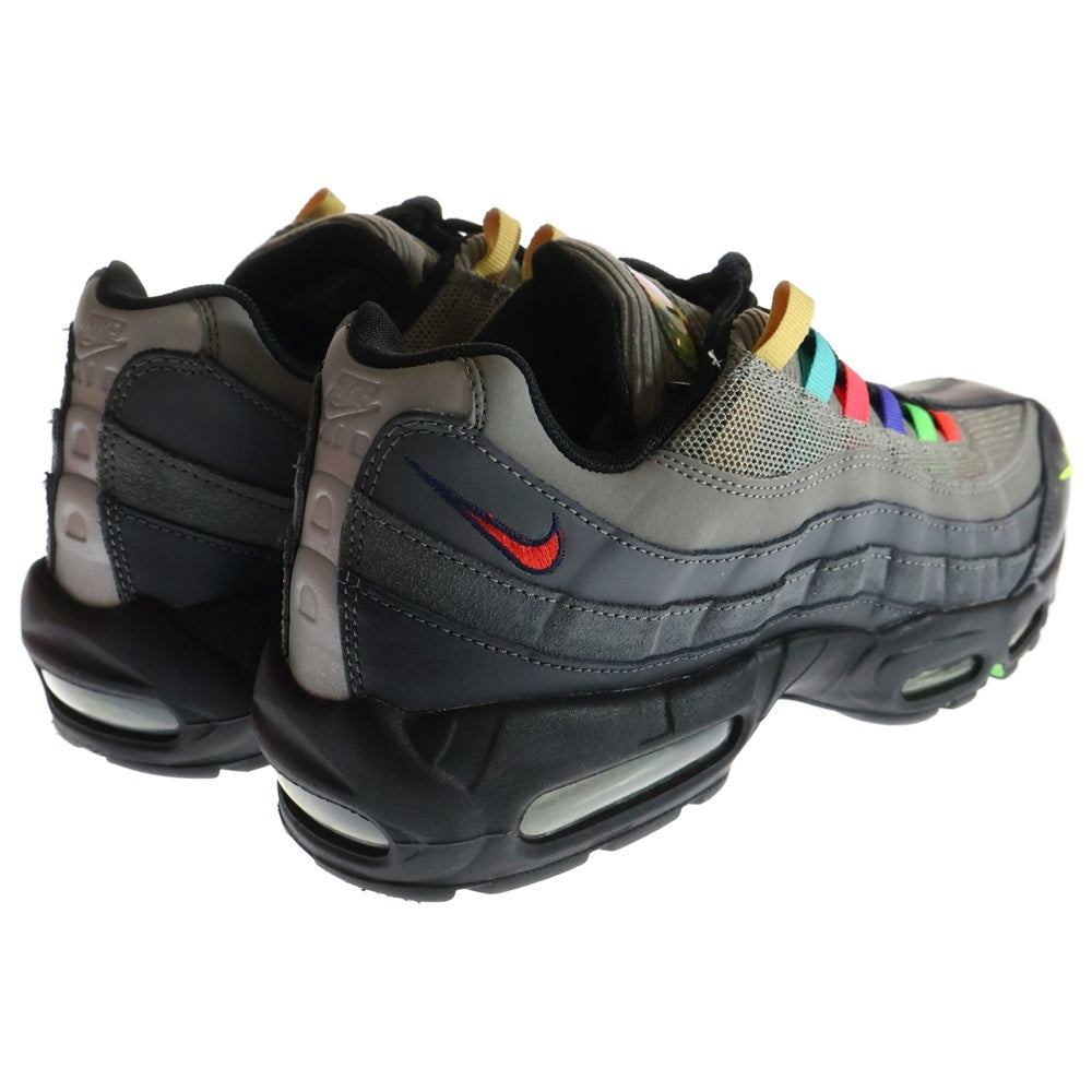 NIKE(ナイキ) AIR MAX 95 SE TV COLOR BARS エア マックス 95 カラー バーズ ローカットスニーカー グレー US8.5/26.5cm CW6575-001