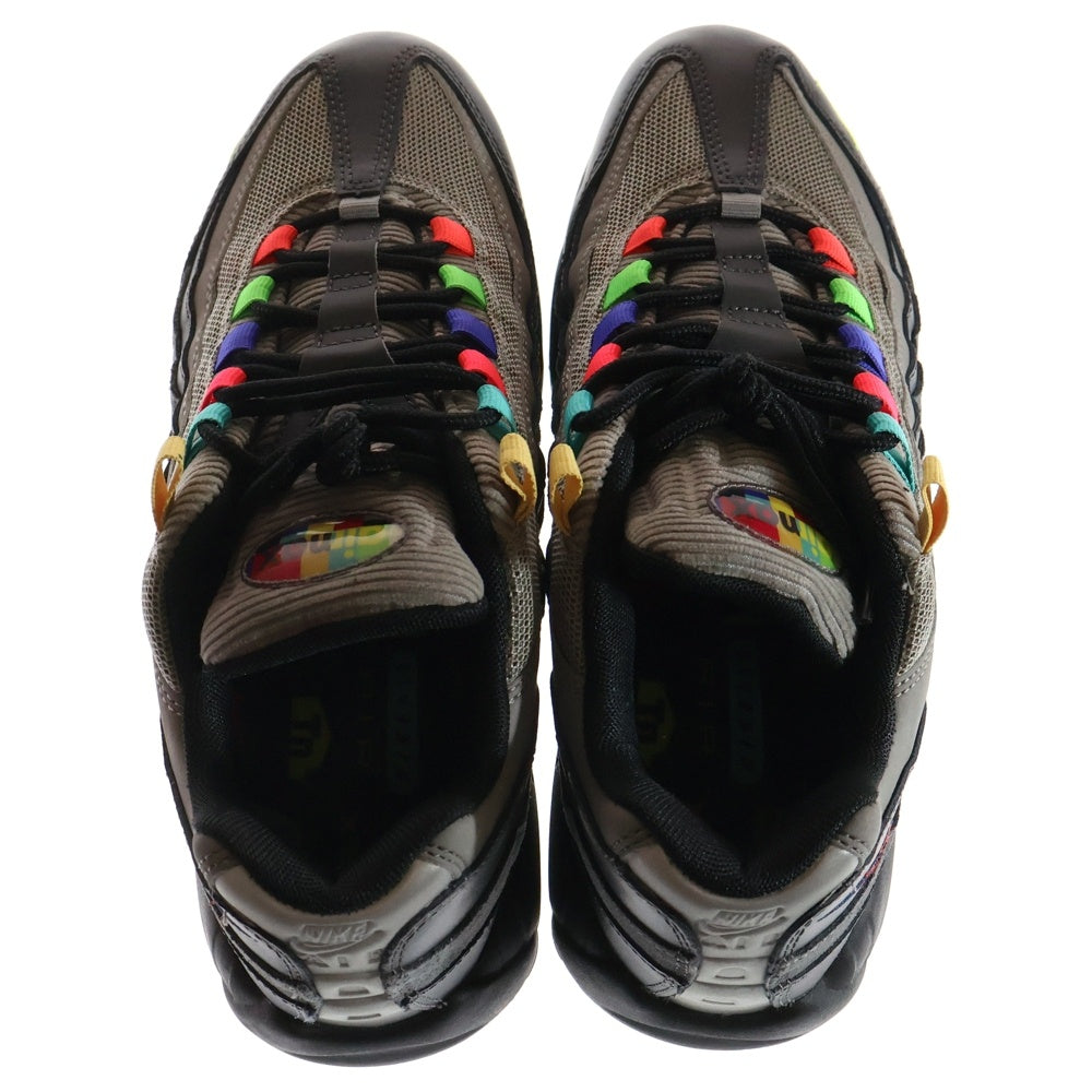 NIKE(ナイキ) AIR MAX 95 SE TV COLOR BARS エア マックス 95 カラー バーズ ローカットスニーカー グレー US8.5/26.5cm CW6575-001