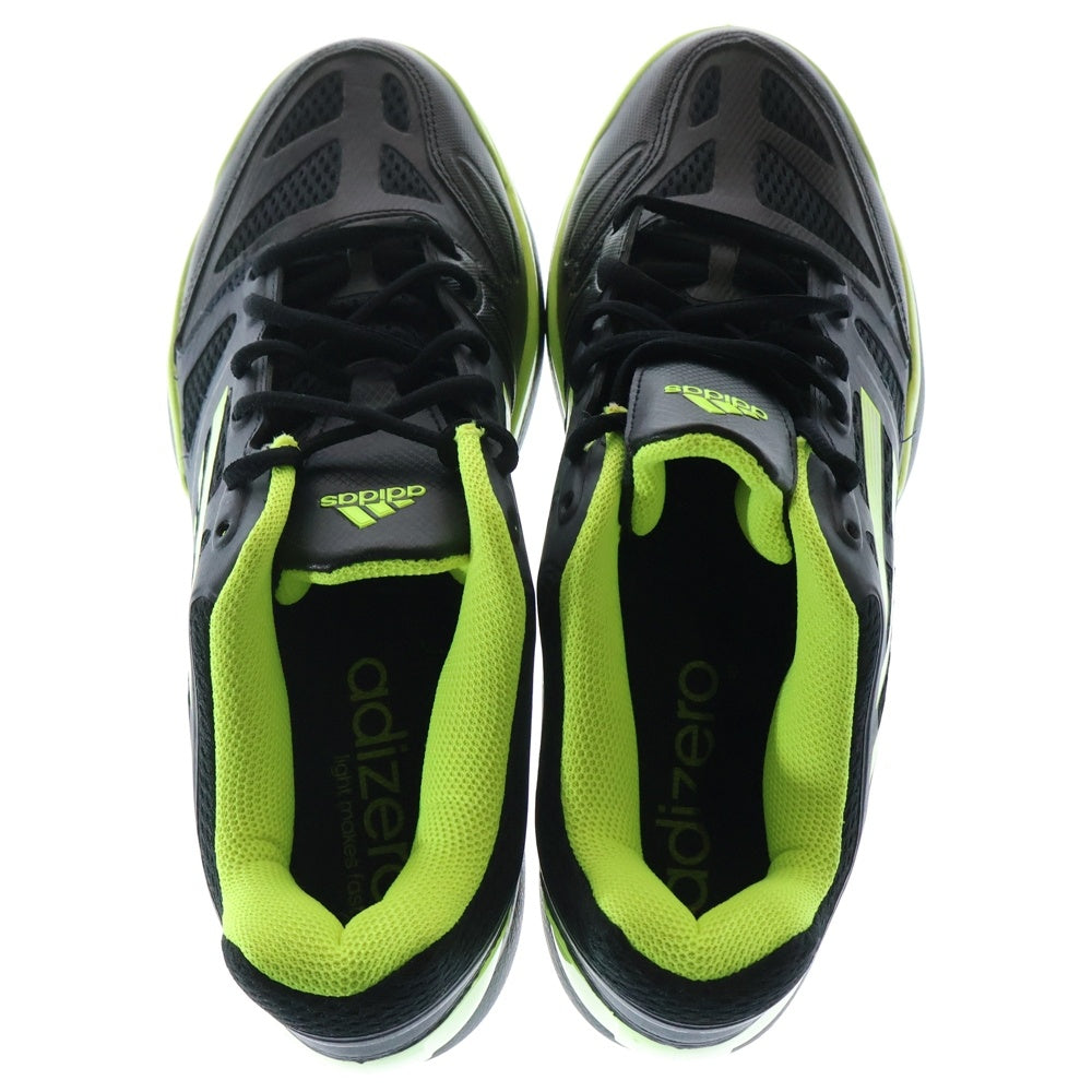 adidas(アディダス) ADIZERO アディゼロ ローカットスニーカー ブラック/イエロー US9.5/26.5cm CLU-600001
