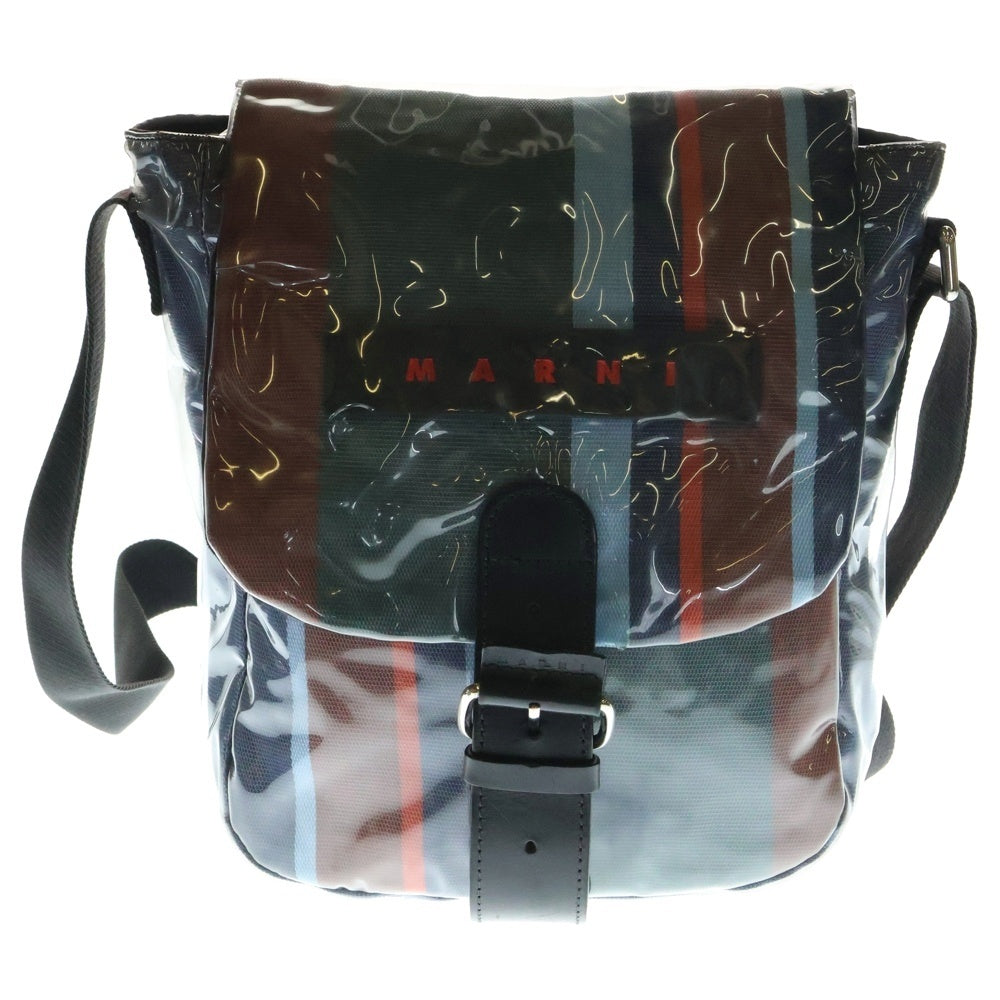 MARNI(マルニ) 19AW ロゴパッチ PVCショルダーバッグ マルチカラー SBMQ0002Q0 P2740