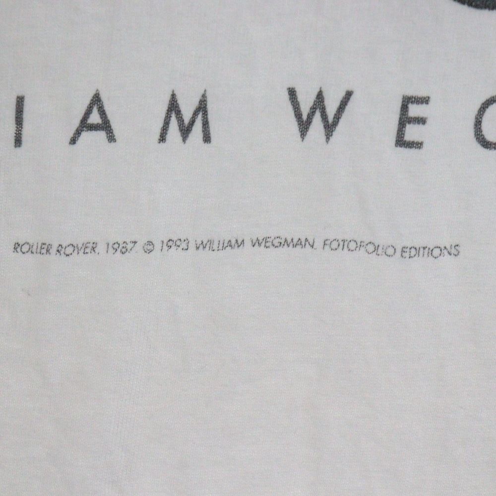 VINTAGE(ヴィンテージ) 90S VINTAGE WILLIAM WEGMAN ウィリアムウェグマン アートプリントTシャツ 半袖カットソー ホワイト