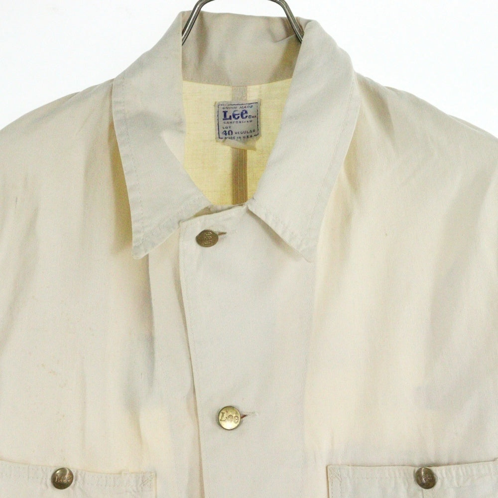 LEE(リー) 60S VINTAGE 44-J PRINCETON UNIVERSITY BEER JACKET プリンストン メモリアルジャケット ヴィンテージ カバーオール ベージュ