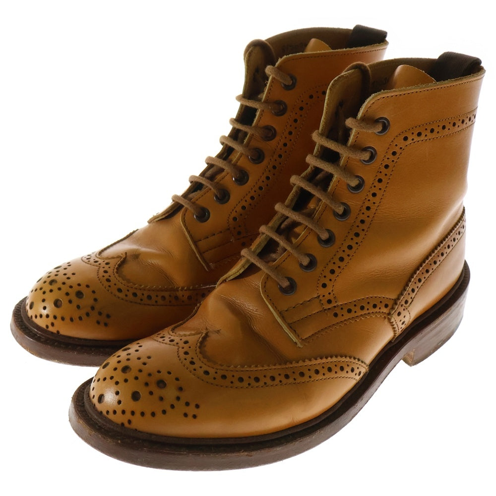 Tricker's(トリッカーズ) レースアップ ウエスタンショートブーツ レディース ブラウン L1780