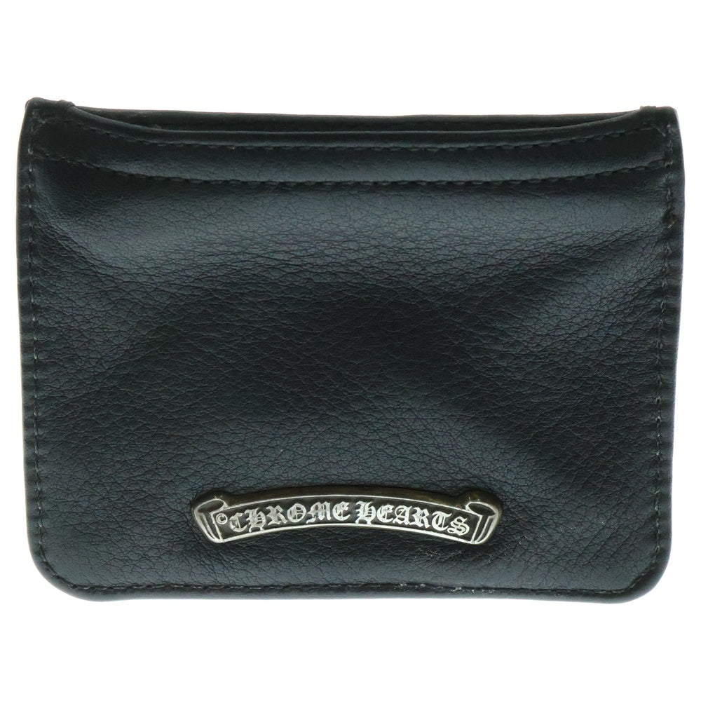 CHROME HEARTS(クロムハーツ) ZPR CHNG PURSE2 チェンジパース #2ダガージップコインケース レザー ブラック