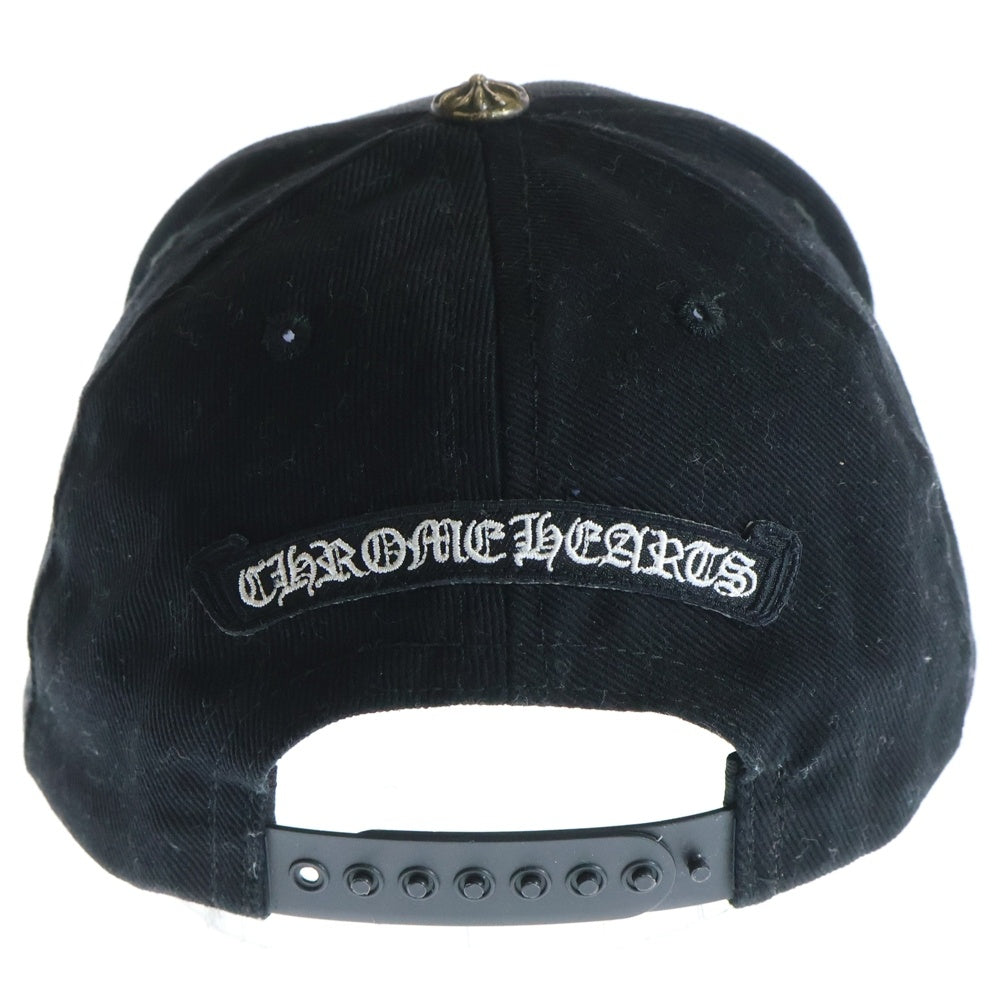 CHROME HEARTS(クロムハーツ) BASEBALL CAP ダガー刺繍 デニム ベースボールキャップ 帽子 ブラック