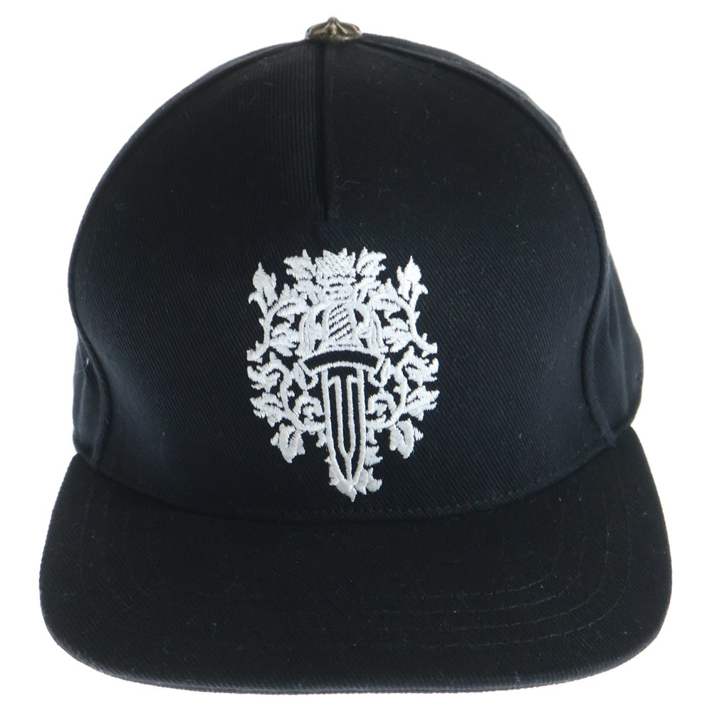 CHROME HEARTS(クロムハーツ) BASEBALL CAP ダガー刺繍 デニム ベースボールキャップ 帽子 ブラック