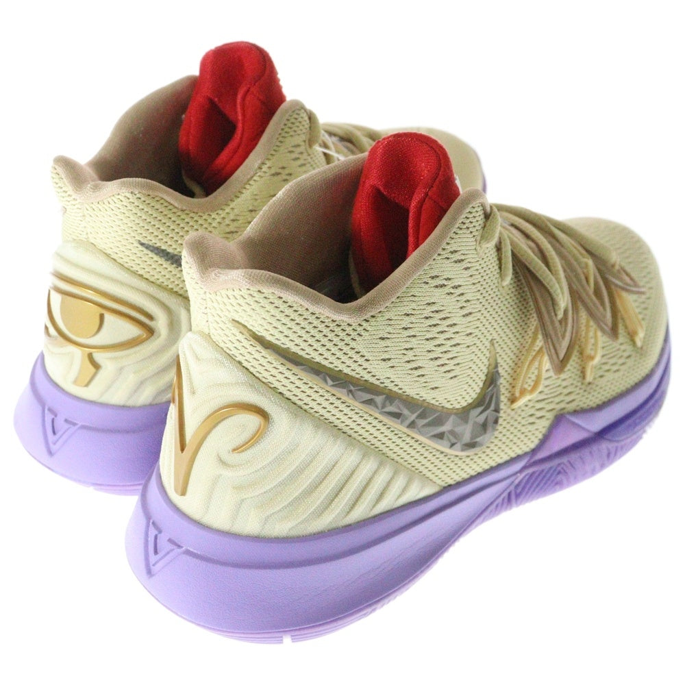 NIKE(ナイキ) ×CONCEPTS KYRIE 5 IKHET コンセプツ カイリー ミッドカットスニーカー イエロー/パープル US9/27cm CI9961-900