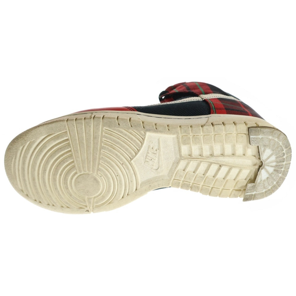 NIKE(ナイキ) DUNK HIGH PLAID ダンク ハイ プレイド チェック柄 ハイカットスニーカー レッド/ブラック US9/27cm DV0826-001