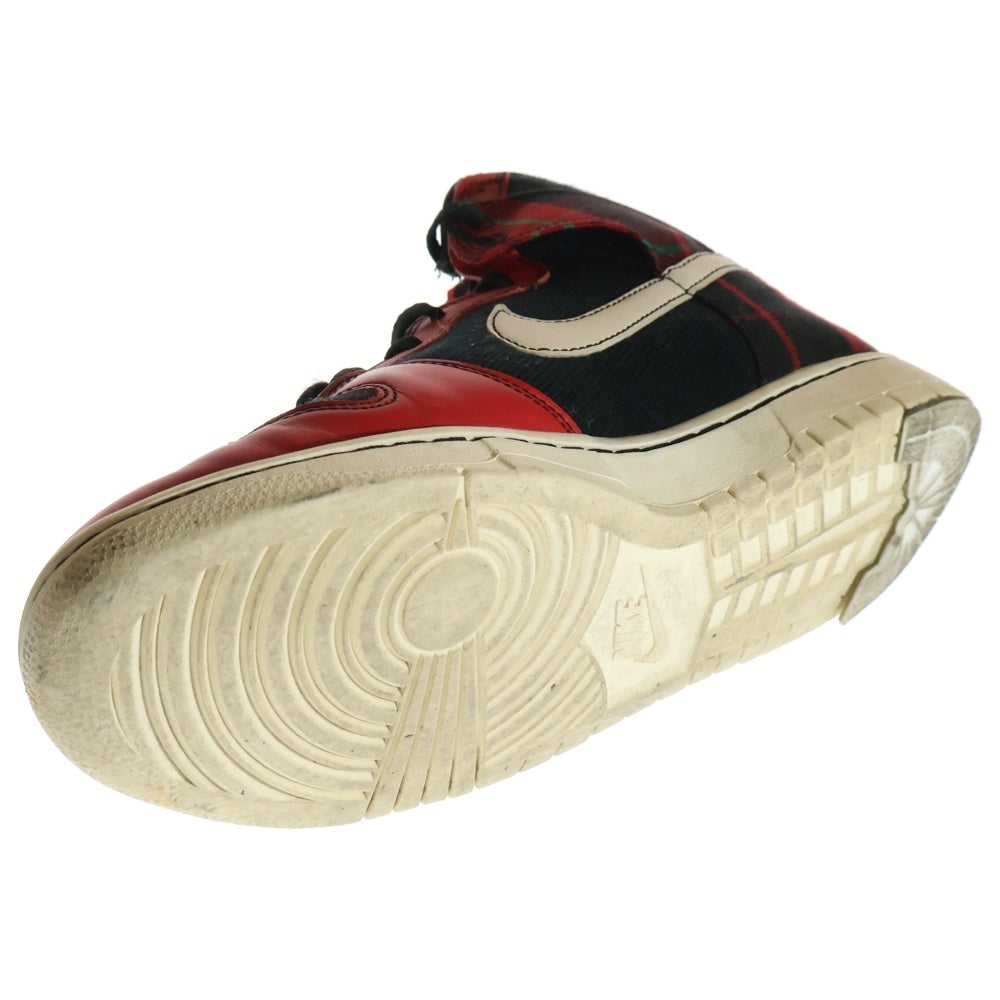 NIKE(ナイキ) DUNK HIGH PLAID ダンク ハイ プレイド チェック柄 ハイカットスニーカー レッド/ブラック US9/27cm DV0826-001