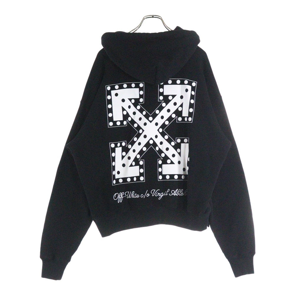 OFF-WHITE(オフホワイト) 24AW ASK LEGAL SKATE HOODIE アスクリーガル スケート 両面プリント スウェットプルオーバーパーカー フーディーブラック OMBB085W24FLE004