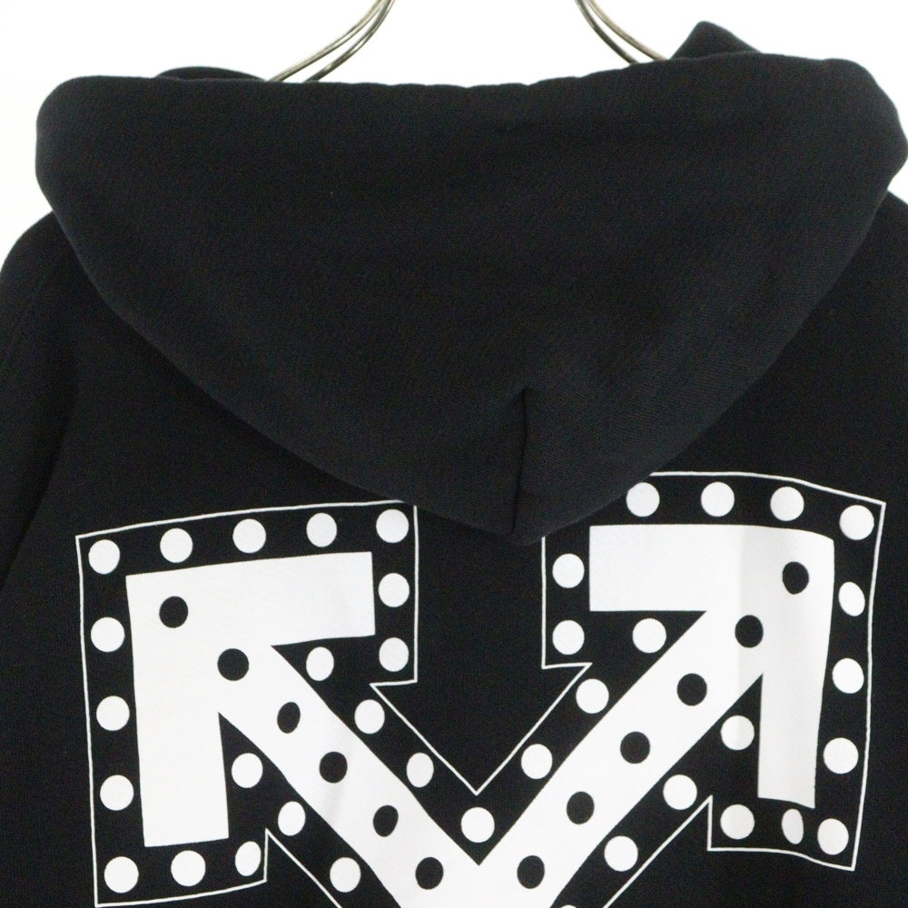 OFF-WHITE(オフホワイト) 24AW ASK LEGAL SKATE HOODIE アスクリーガル スケート 両面プリント スウェットプルオーバーパーカー フーディーブラック OMBB085W24FLE004