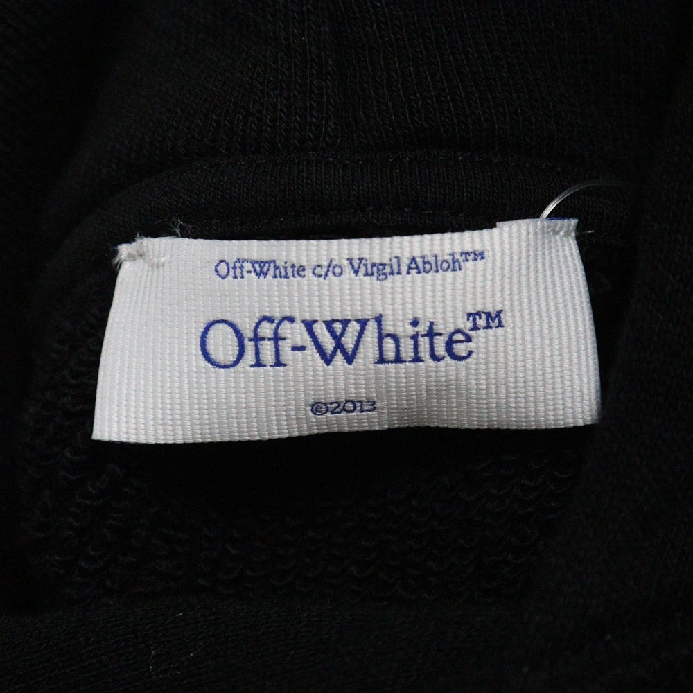 OFF-WHITE(オフホワイト) 24AW ASK LEGAL SKATE HOODIE アスクリーガル スケート 両面プリント スウェットプルオーバーパーカー フーディーブラック OMBB085W24FLE004