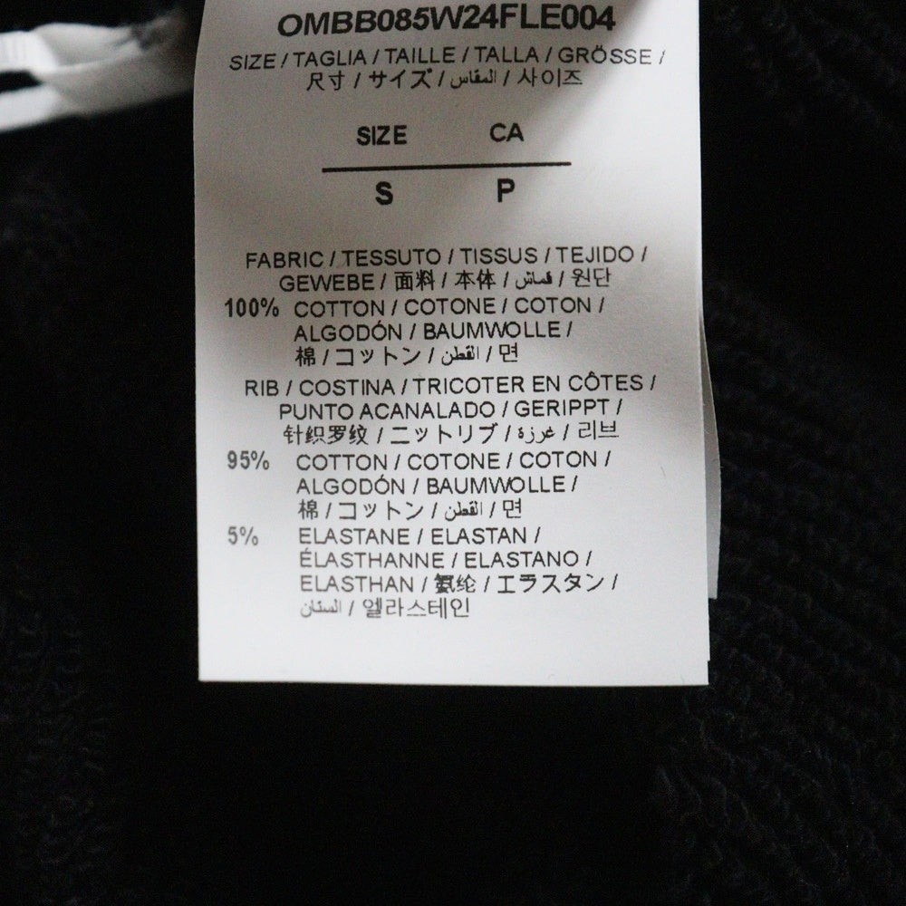 OFF-WHITE(オフホワイト) 24AW ASK LEGAL SKATE HOODIE アスクリーガル スケート 両面プリント スウェットプルオーバーパーカー フーディーブラック OMBB085W24FLE004
