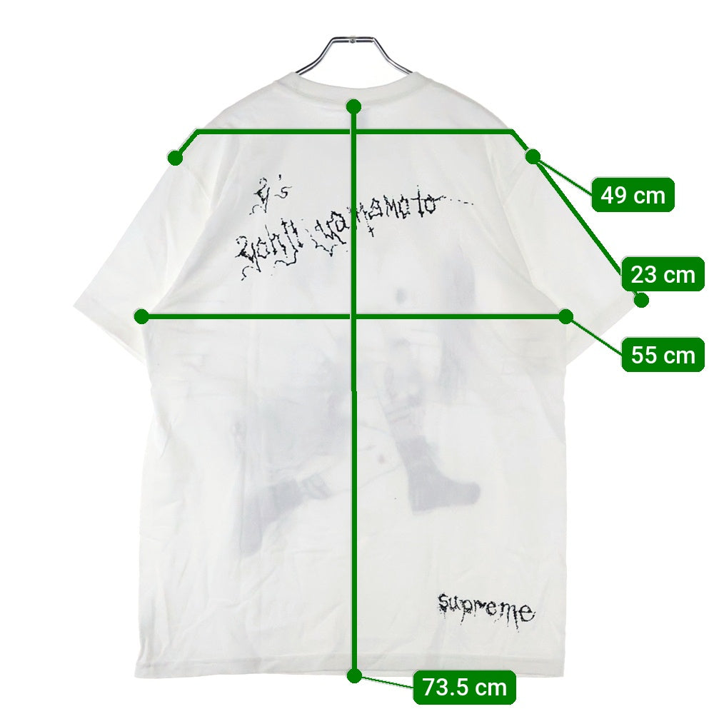 SUPREME(シュプリーム) 25AW Y'S Thinker Tee ワイズ シンカー クルーネック半袖Tシャツ カットソー ホワイト YX-T74-765-2-02