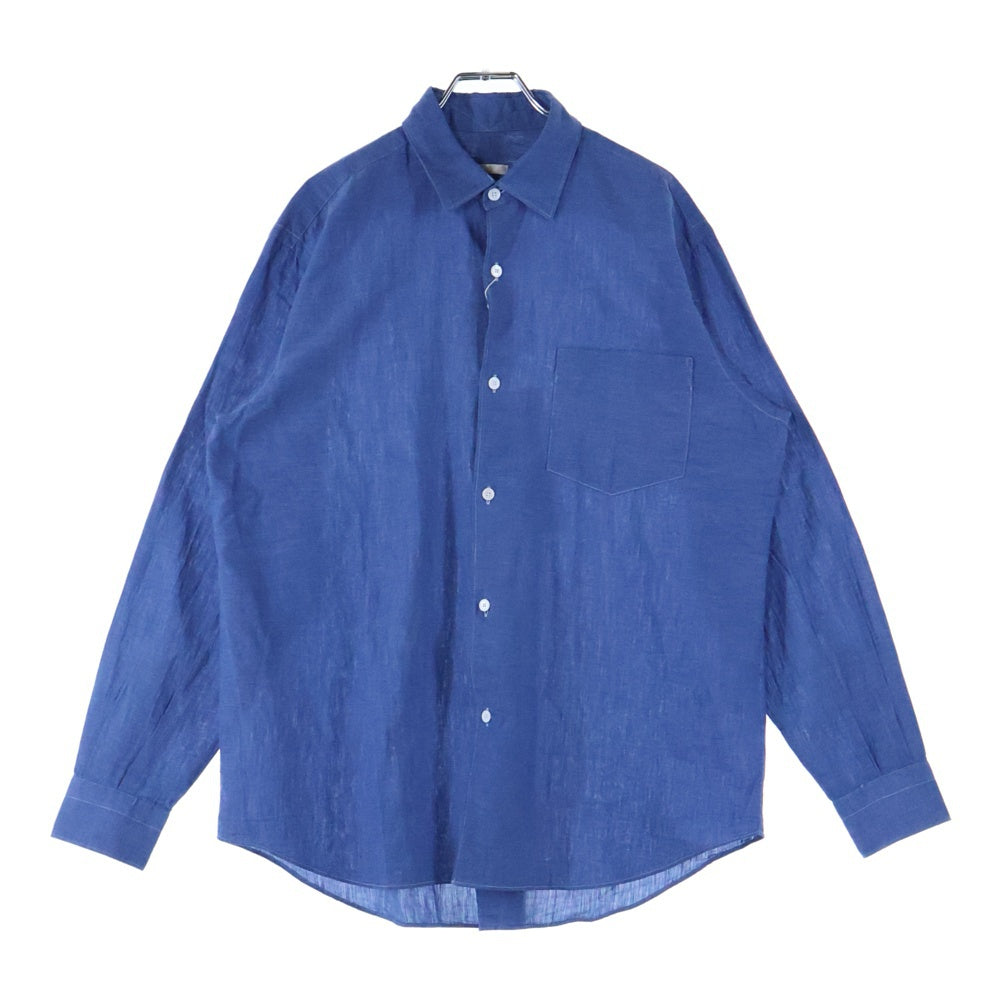COMOLI(コモリ) 16SS ベタシャンコモリシャツ 長袖ボタンダウンシャツ ブルー I01-02002