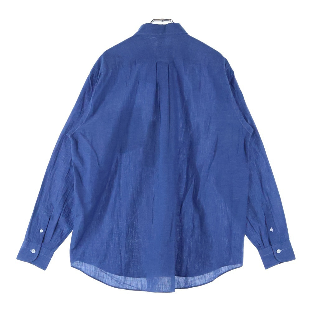 COMOLI(コモリ) 16SS ベタシャンコモリシャツ 長袖ボタンダウンシャツ ブルー I01-02002