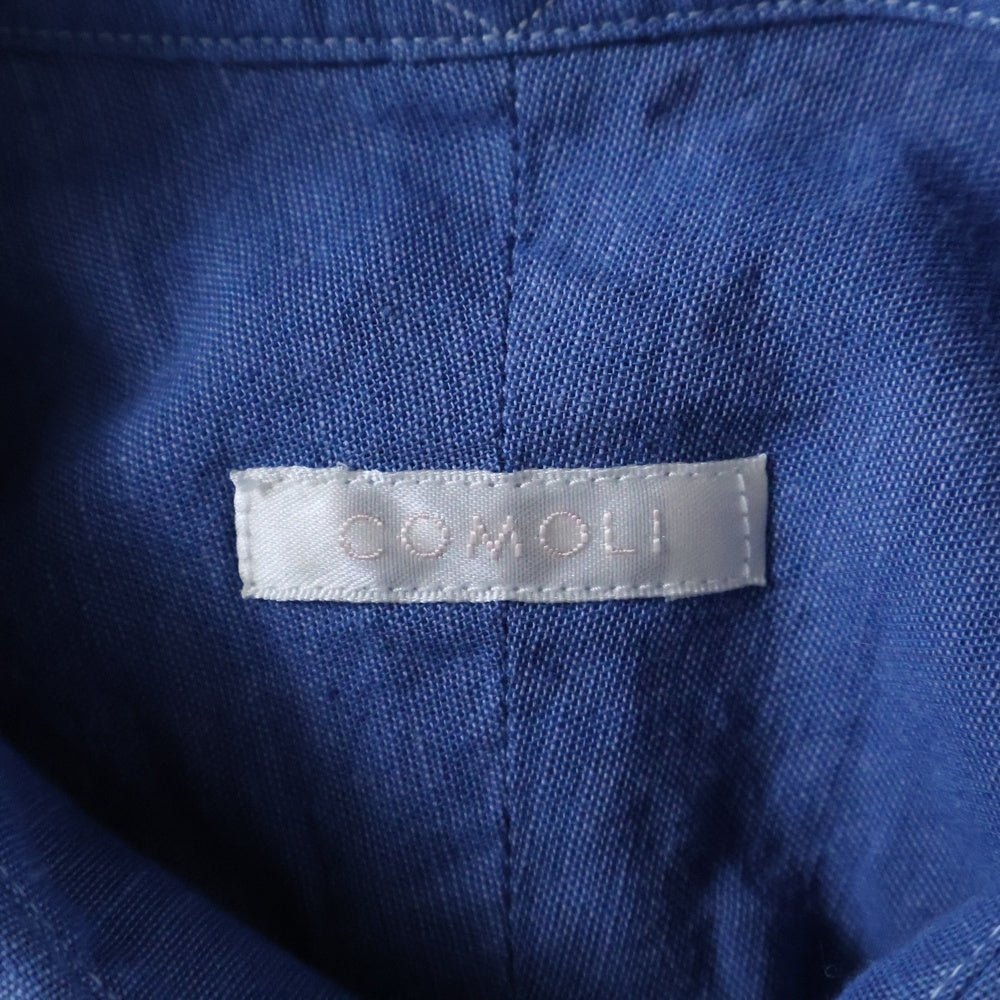 COMOLI(コモリ) 16SS ベタシャンコモリシャツ 長袖ボタンダウンシャツ ブルー I01-02002