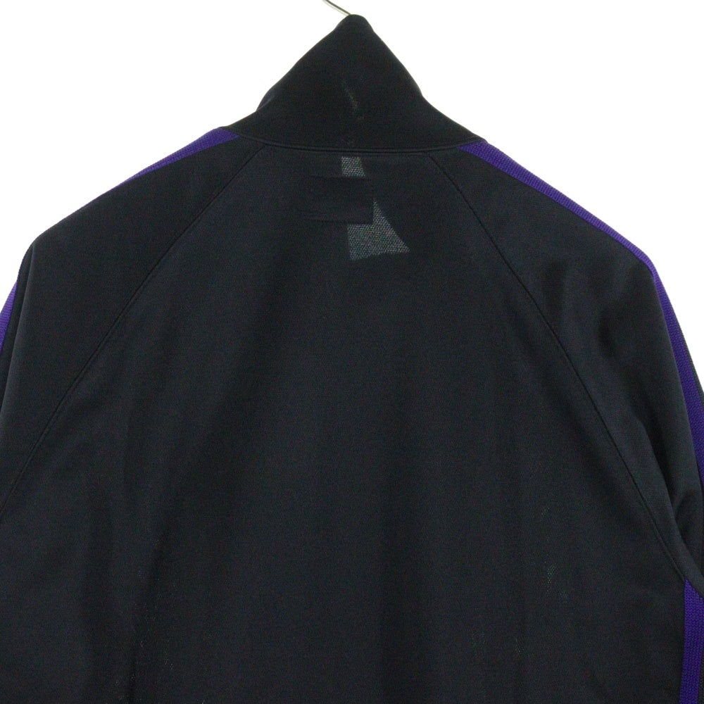 Needles(ニードルス) 23AW TRACK JACKET パピヨン刺繍 ジップアップトラックジャケット ブラック/パープル MR509