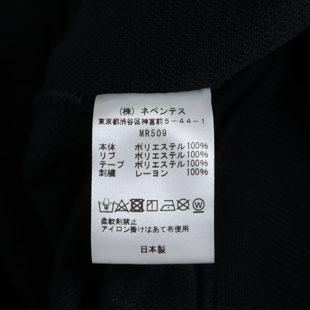 Needles(ニードルス) 23AW TRACK JACKET パピヨン刺繍 ジップアップトラックジャケット ブラック/パープル MR509