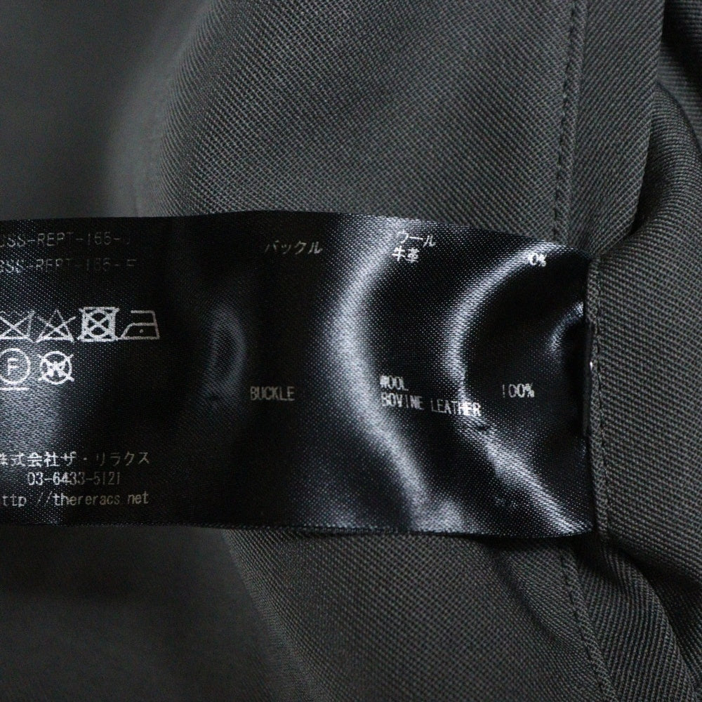THE RERACS(ザ リラクス) THE GURKHA SLACKS ウールベルデッドスラックスパンツ グレー 23SS-REPT-165-J