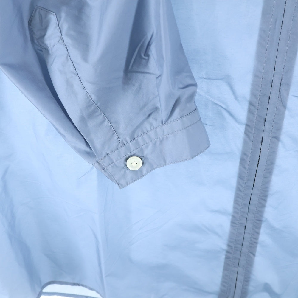 AURALEE(オーラリー) 24SS LIGHT NYLON ZIP SHIRT ライトナイロン 長袖ジップアップジャケット ライトブルー A24SS02DN