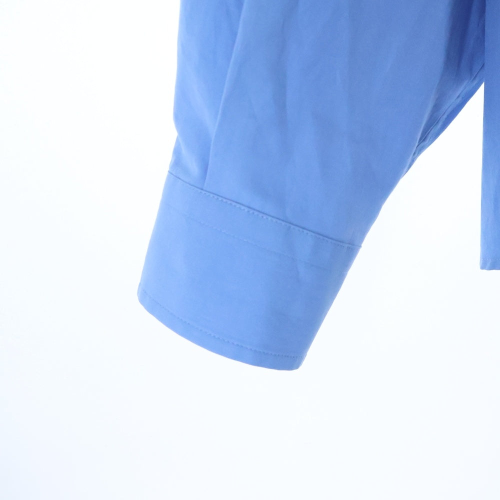 AURALEE(オーラリー) 24AW WASHED FINX TWILL BIG SHIRT フィンクスツイル ビッグシャツ ボタンダウン長袖シャツ ブルー A24AS02TN