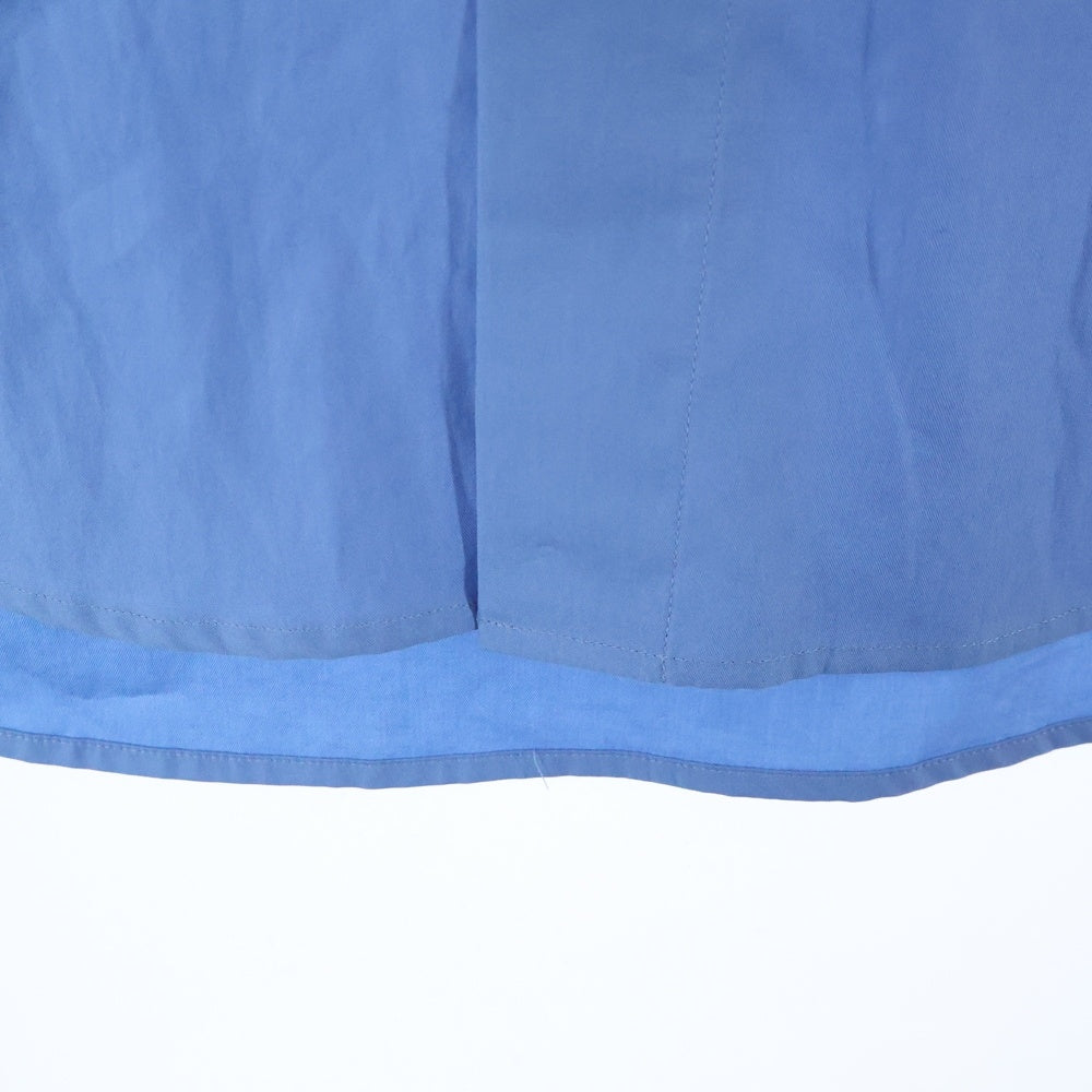 AURALEE(オーラリー) 24AW WASHED FINX TWILL BIG SHIRT フィンクスツイル ビッグシャツ ボタンダウン長袖シャツ ブルー A24AS02TN