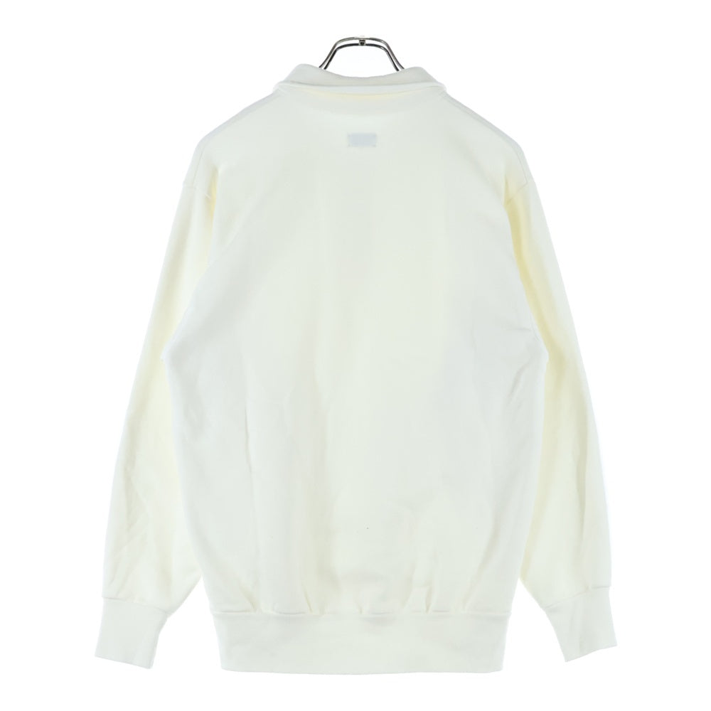 CIOTA(シオタ) HALF ZIP SWEATSHIRT ハーフジップ 長袖スウェットトレーナー アイボリー CSLM-131