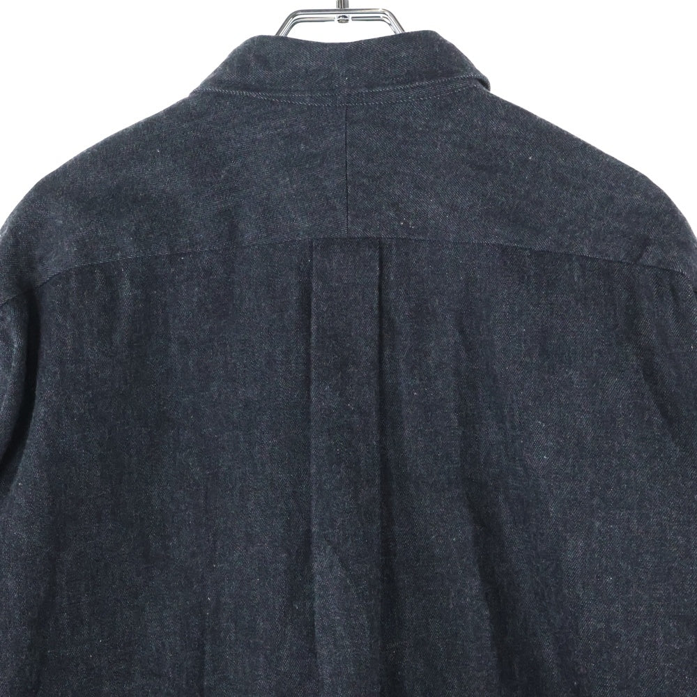 COMOLI(コモリ) 24SS デニムコモリシャツ 長袖ボタンダウンシャツ ブラック Z01-02003