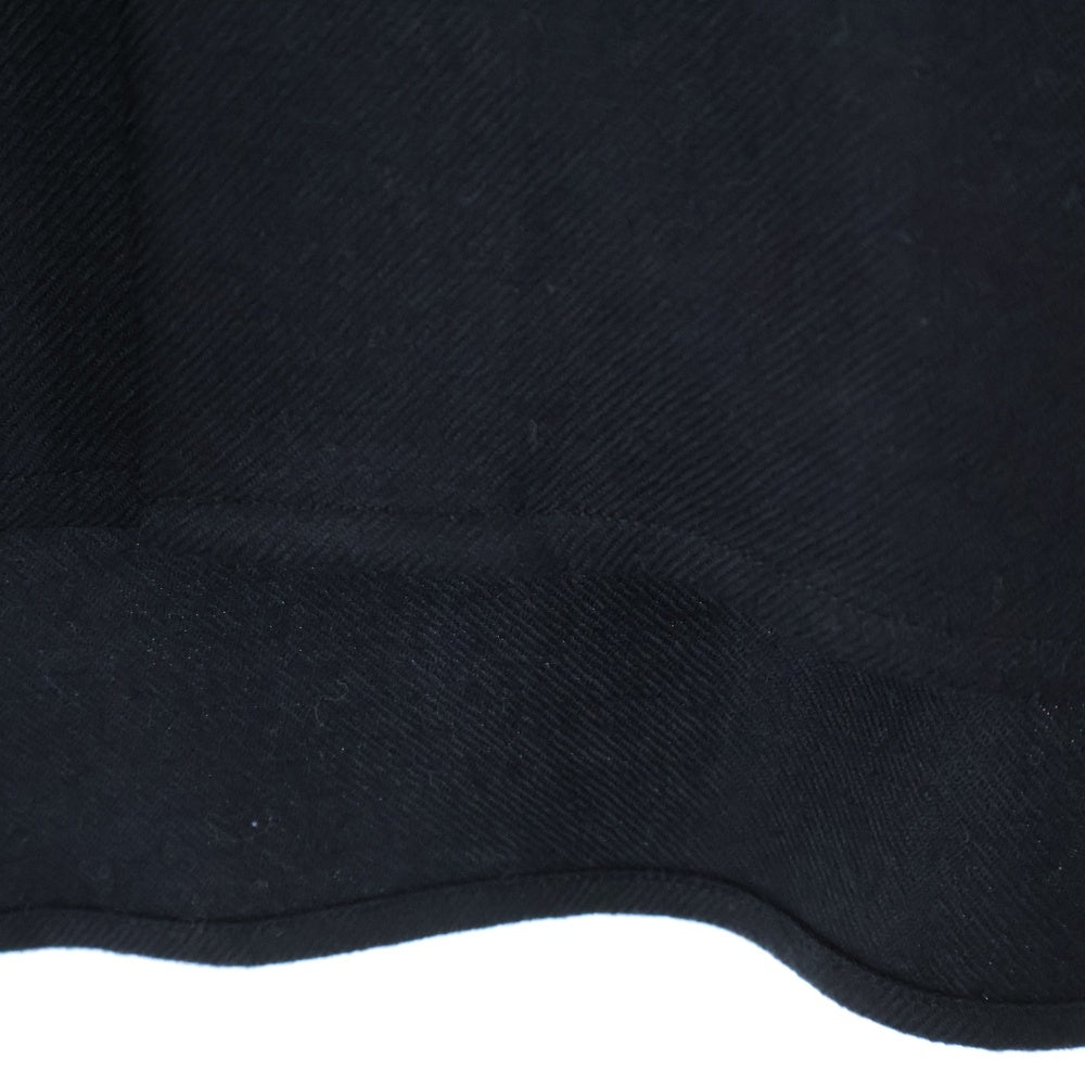 AURALEE(オーラリー) 24AW SUPER LIGHT WOOL SHIRT スーパーライトウール 長袖ボタンダウンシャツ ブラック A24AS01OS