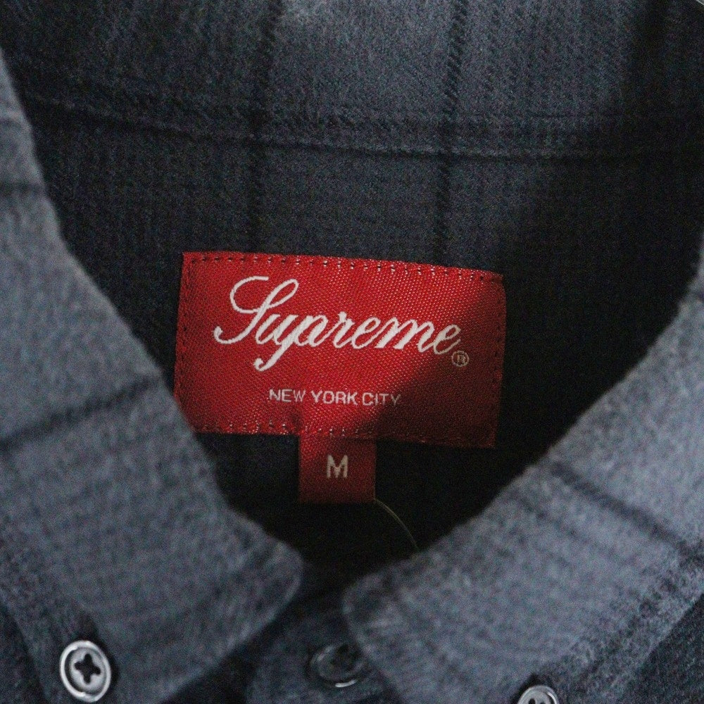 SUPREME(シュプリーム) 23SS Shadow Plaid Flannel Shirt シャドウプレイド 長袖フランネルシャツ ダークグレー