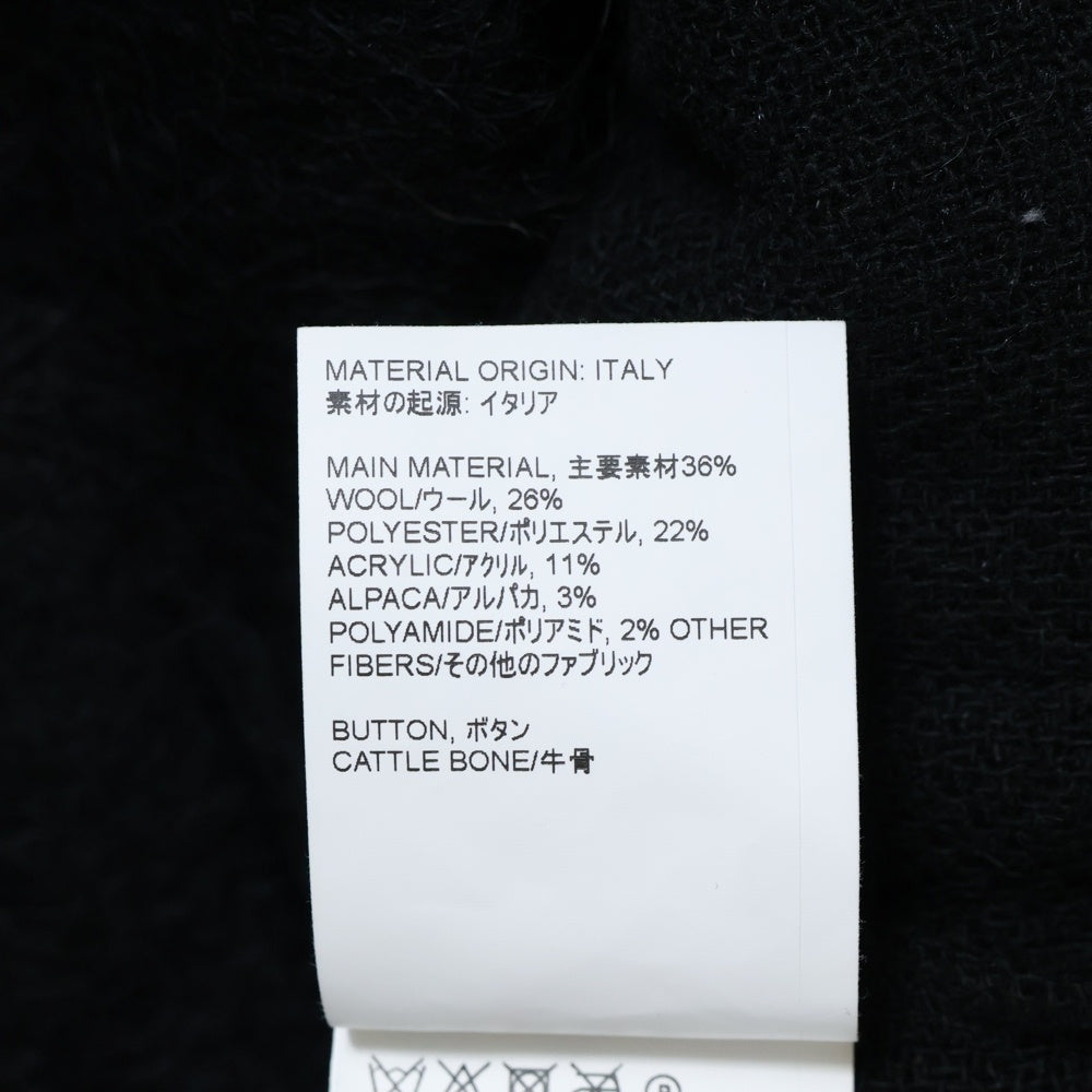 OUR LEGACY(アワーレガシー) 21AW MOHAIR CARDIGAN モヘアカーディガンブラック M4206CBM