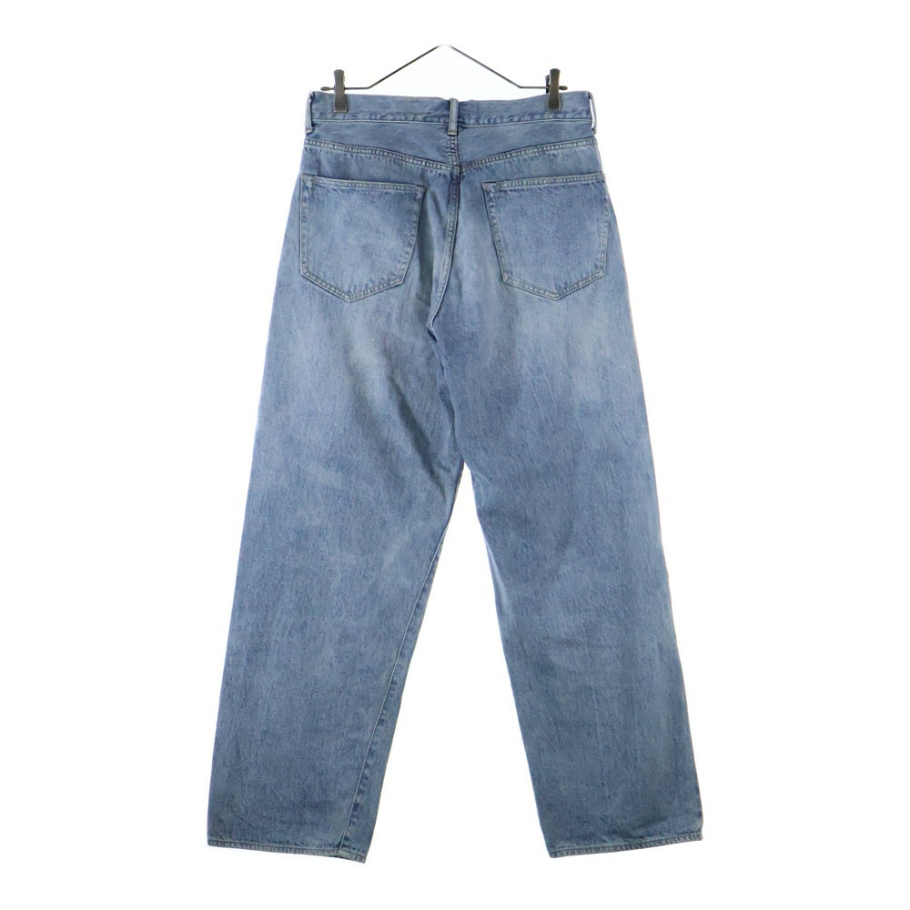 COMOLI(コモリ) 23SS ブリーチ加工 デニム5Pパンツ インディゴ X01-03004
