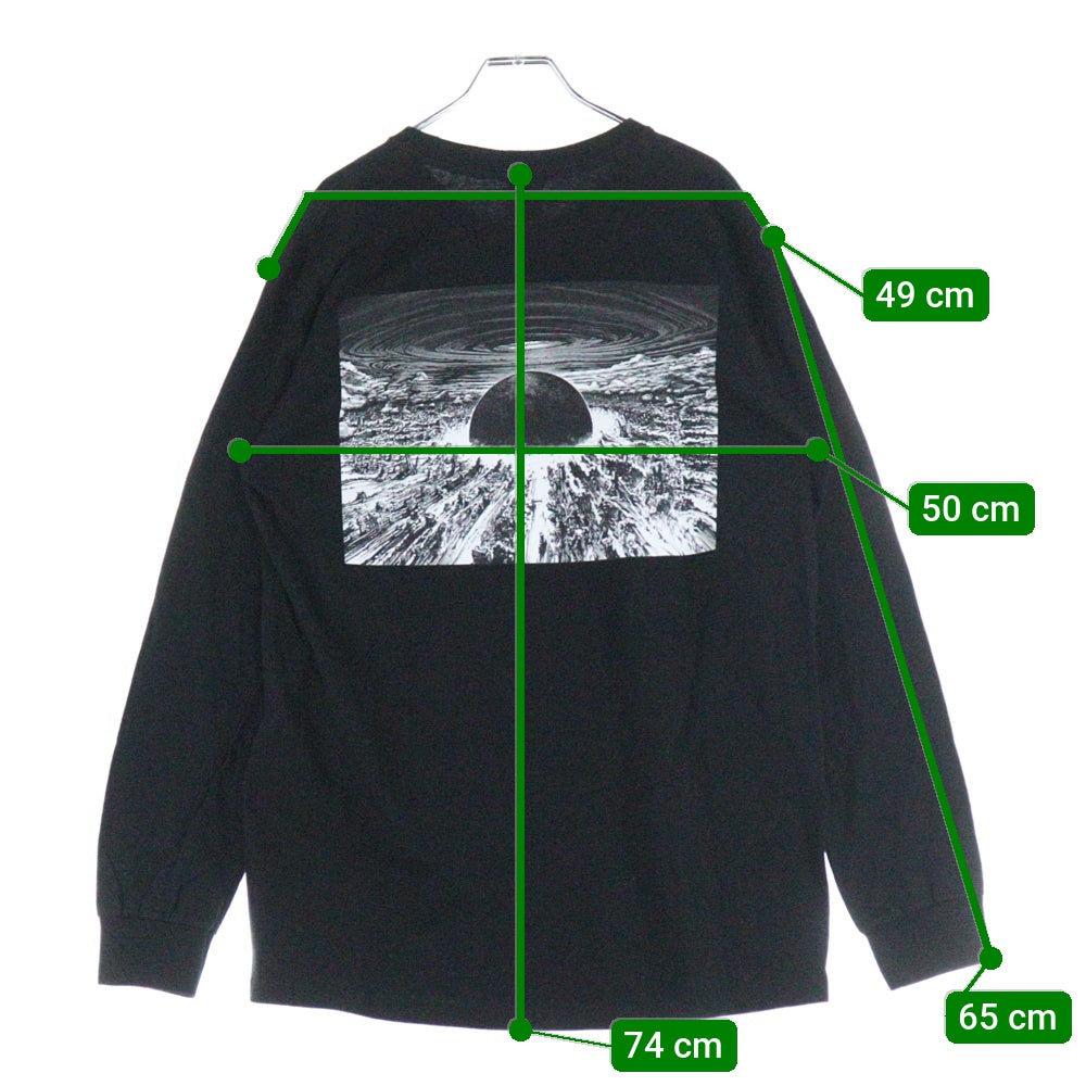SUPREME(シュプリーム) 17AW×AKIRA Neo-Tokyo L/S Tee アキラ ネオ東京 長袖Tシャツ クルーネックカットソー ブラック