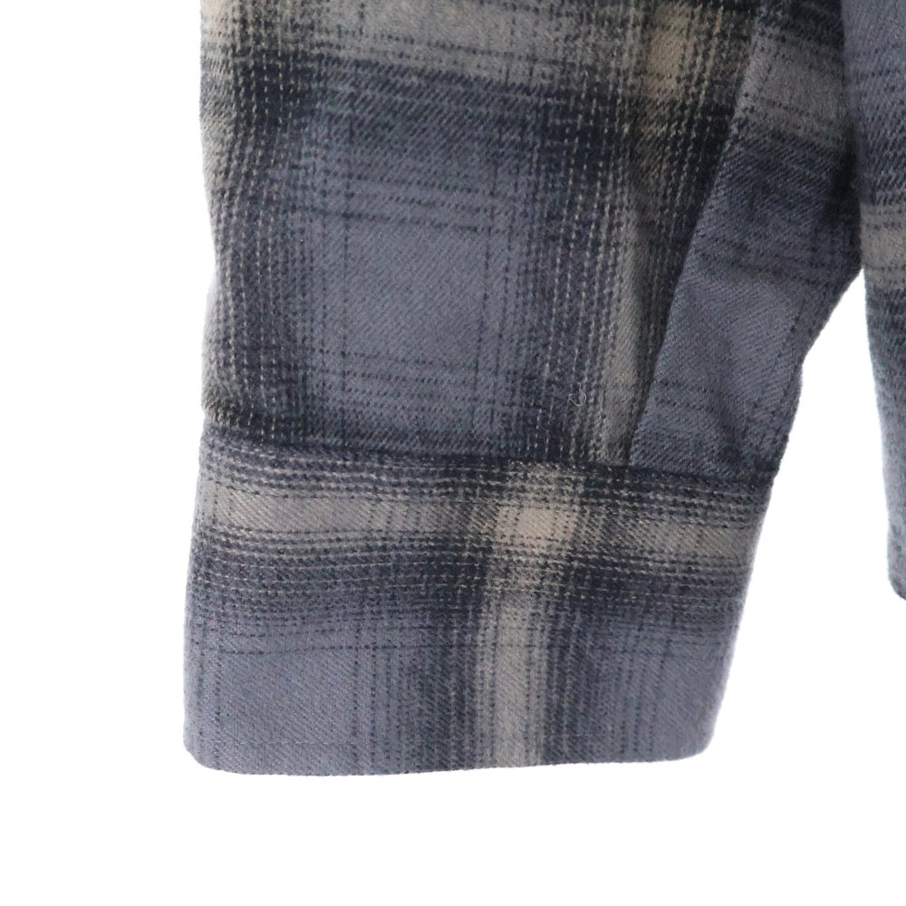 OUR LEGACY(アワーレガシー) 24AW HEUSEN SHIRT ハウゼン オンブレチェック 長袖オープンカラーシャツ グレー/ブラウン M4242HDG