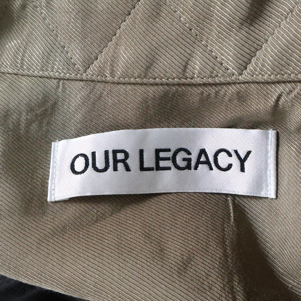 OUR LEGACY(アワーレガシー) 24AW HEUSEN SHIRT ハウゼン オンブレチェック 長袖オープンカラーシャツ グレー/ブラウン M4242HDG