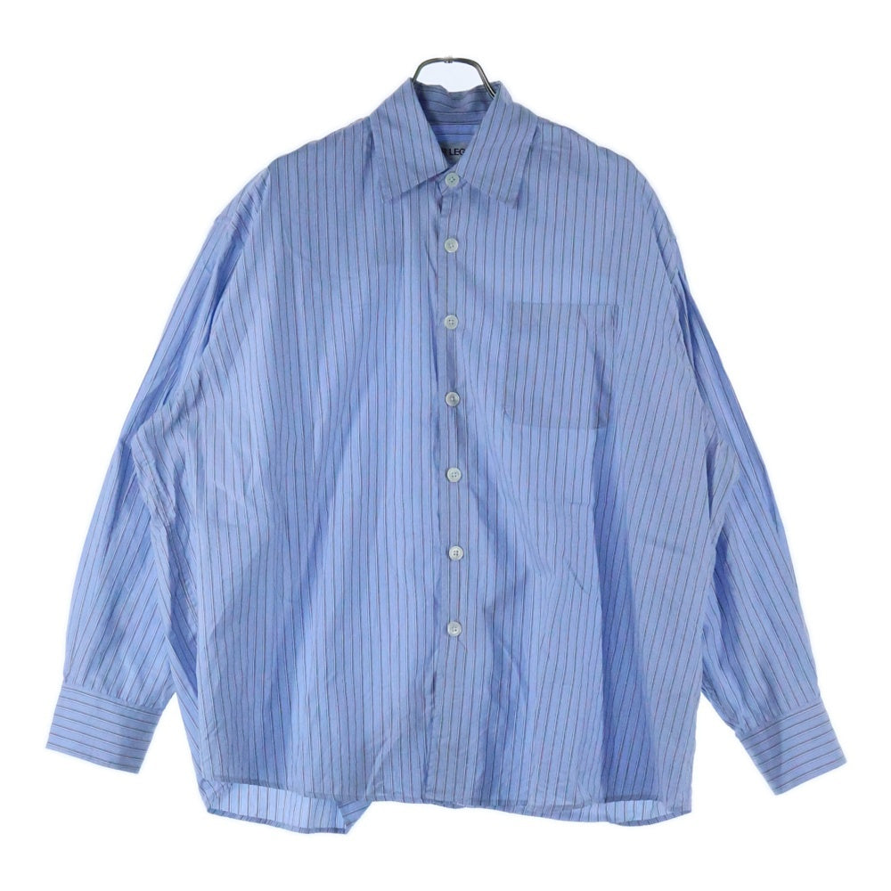OUR LEGACY(アワーレガシー) 24AW BORROWED SHIRT BIG DADDY STRIPE OXFORD バーロウド オックスフォード ビッグダディー 長袖ストライプシャツ ブルー M4242BBD