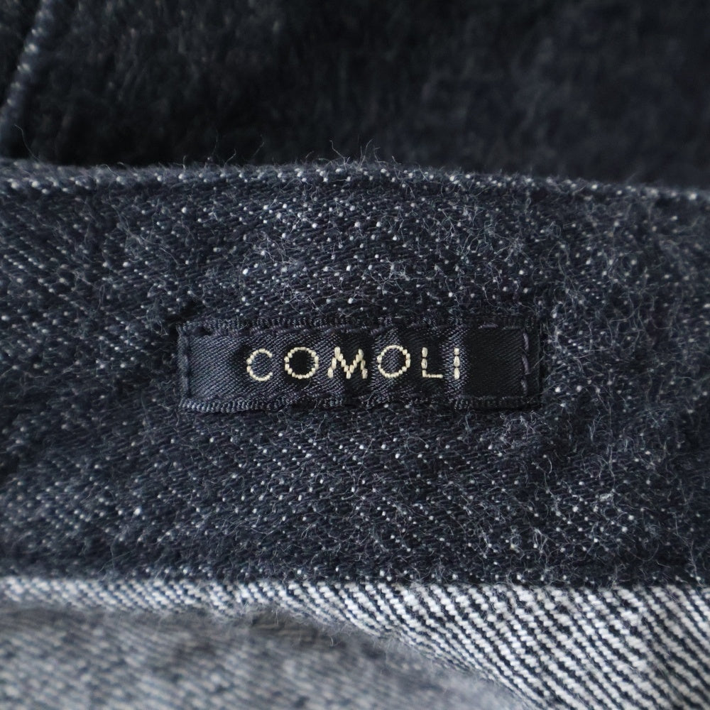 COMOLI(コモリ) 21AW デニムベルテッドパンツ ブラック U03-03011